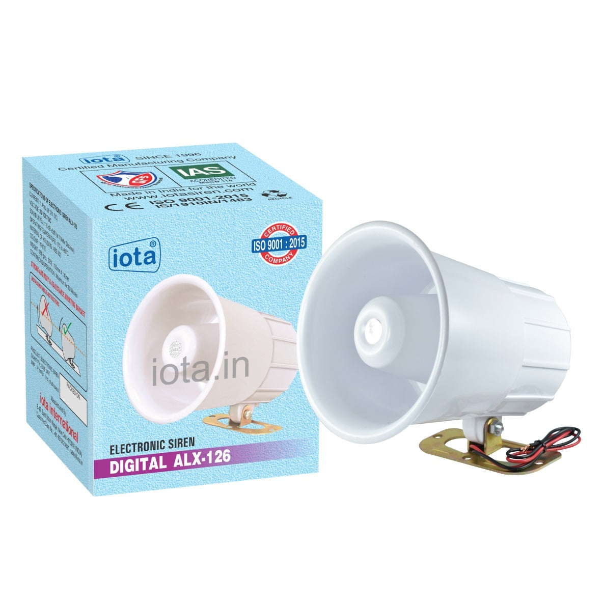 iota Electronic Siren ALX126 - VIP Siren for VIP CAR - 12 Volt DC