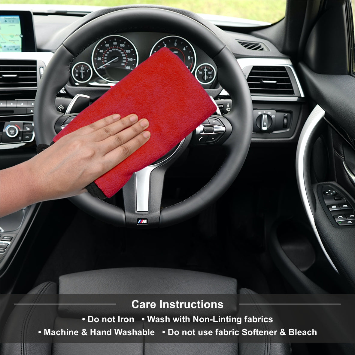 Microfiber Cloth 650GSM 40x40cm For Automotive (Pack Of-2) IOTA