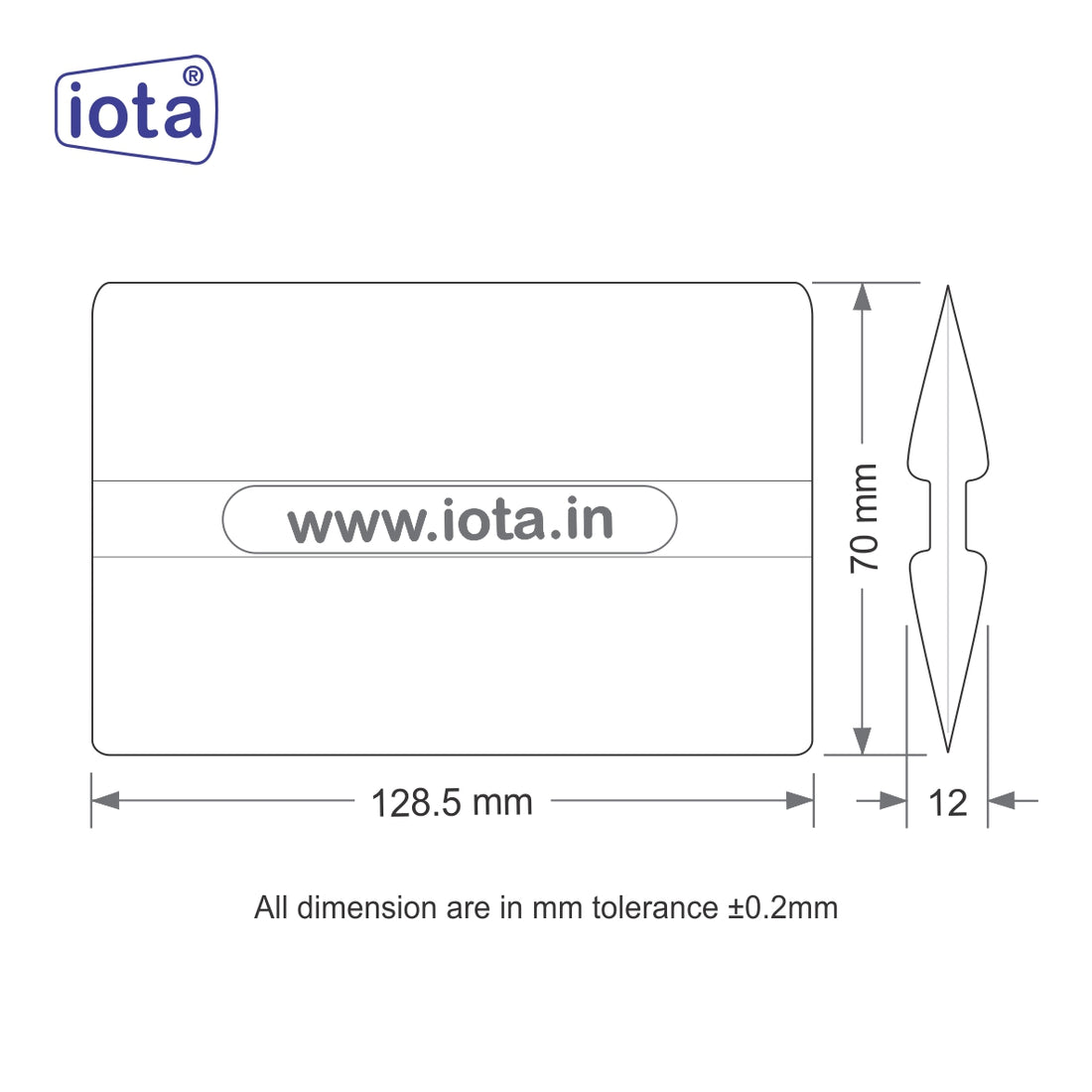 iota Squeegee SQZ207 Wrapping Scraper Squeegee Tool for Car, Window Tint Tool IOTA