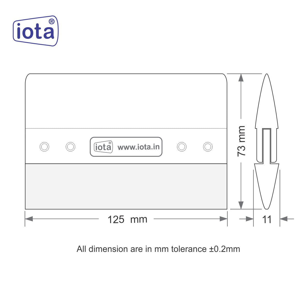 iota Squeegee SPR209 Decal Wrap Applicator Window Tint Tool For Car IOTA