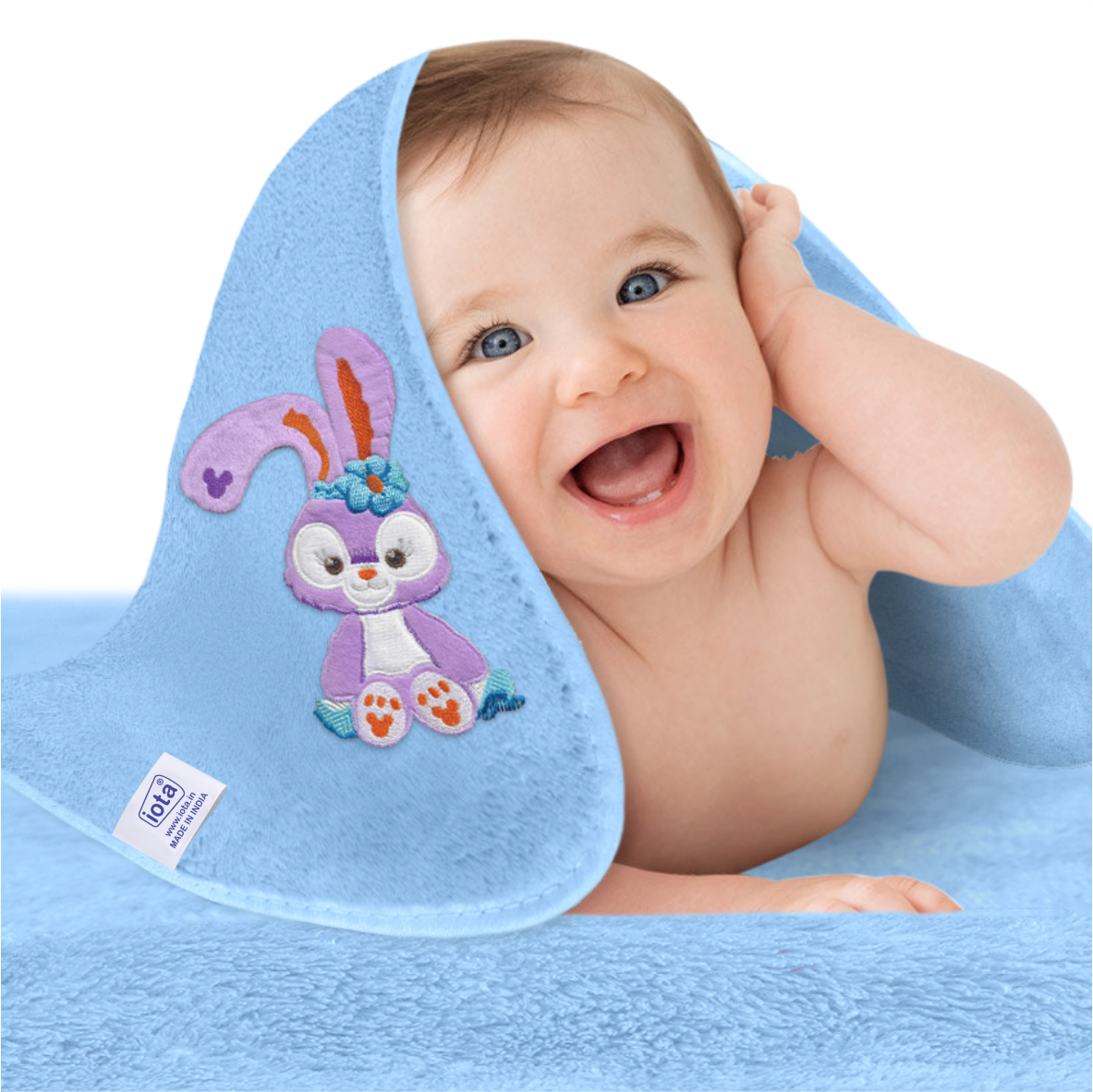 iota Microfiber Ultra Soft & Hygiene Premium Baby Bath Towel 70x140cm & 350 GSM