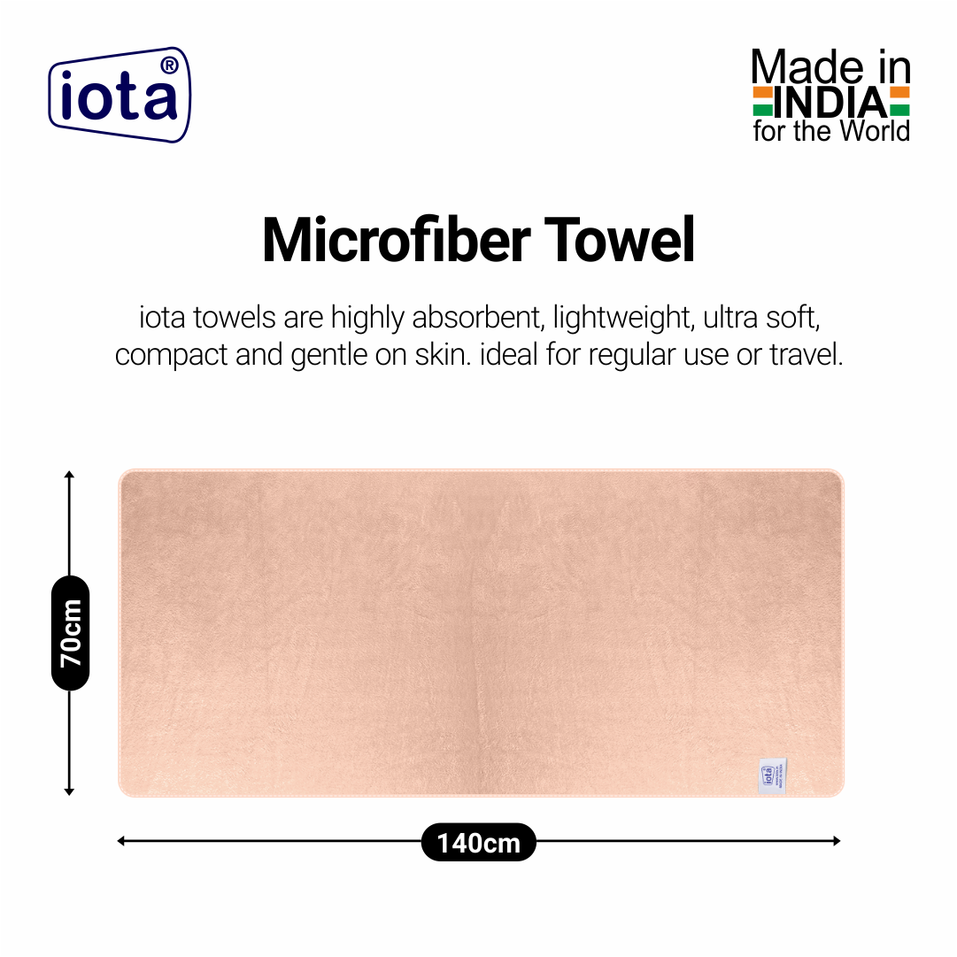 Microfiber Male Bath Towels - 70x140 cm, 500GSM, Quick Dry, Ultra Soft, Super Absorbent – Pack of-1