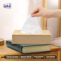 iota Tissue Dispenser Box Including 2 Ply | 100 Pulls | 200 Sheets 100% Natural and Eco-friendly  (Automotive)-H IOTA