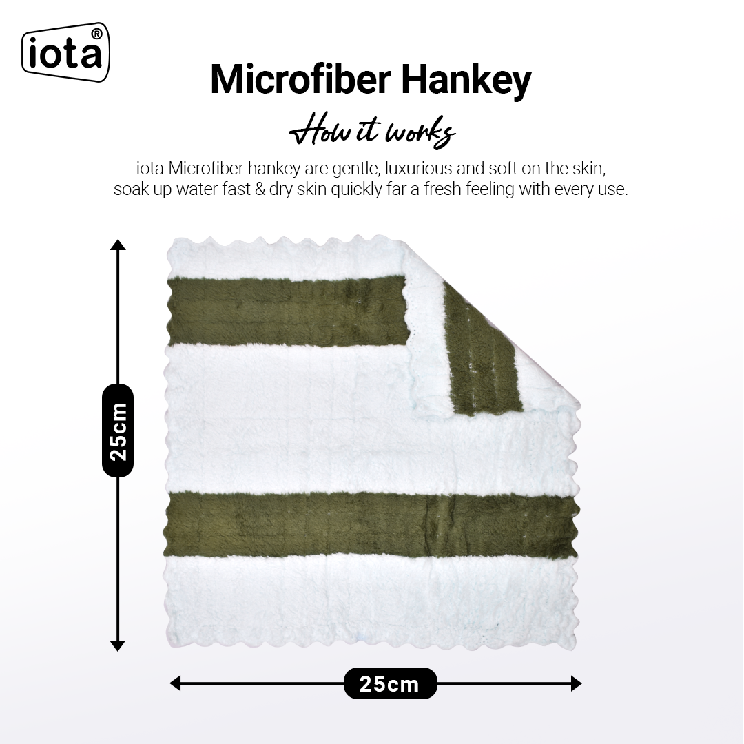 iota Microfiber Face Towel 25x25cm Pack of 6
