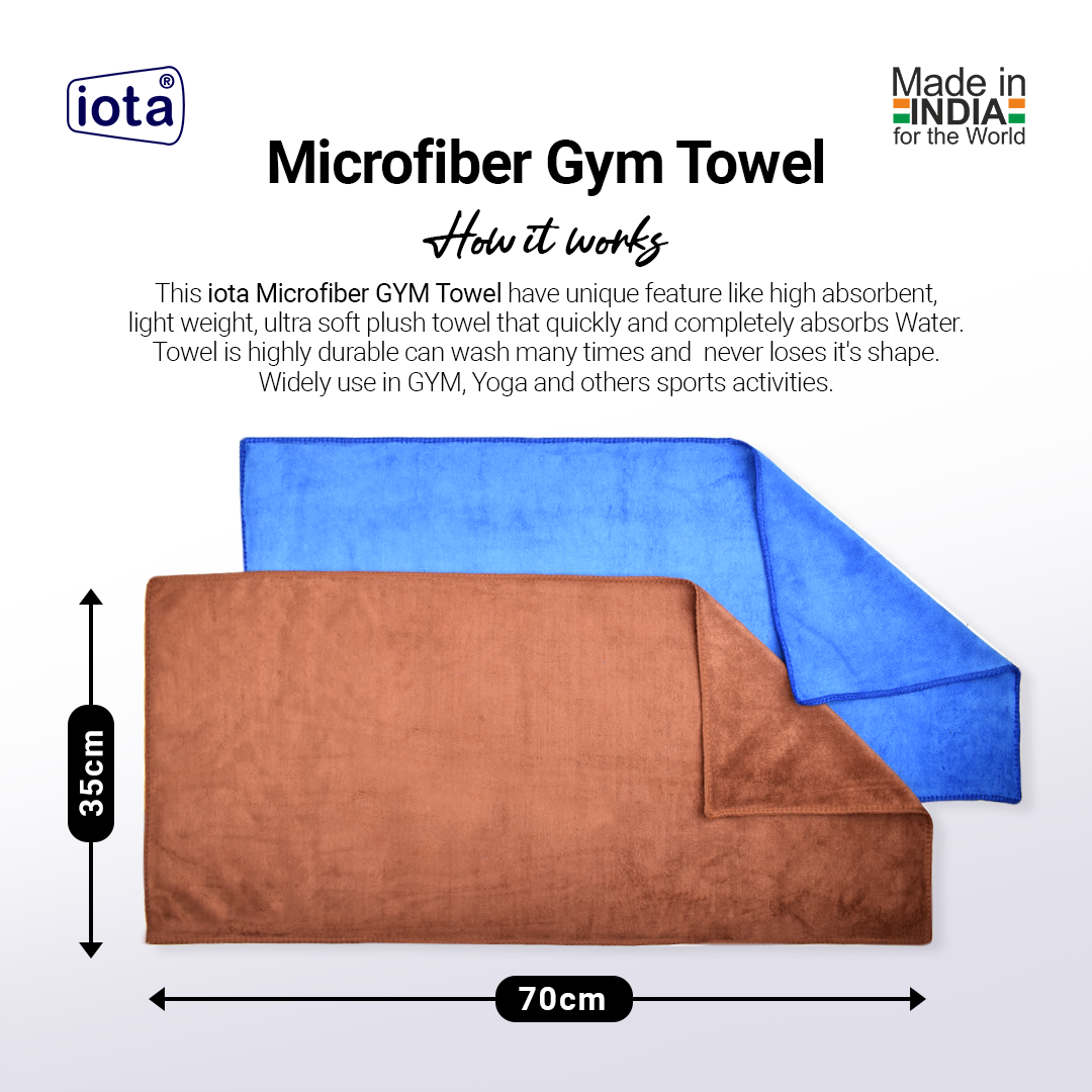 iota Microfiber Gym Towel 35x70cm - Sports Towels