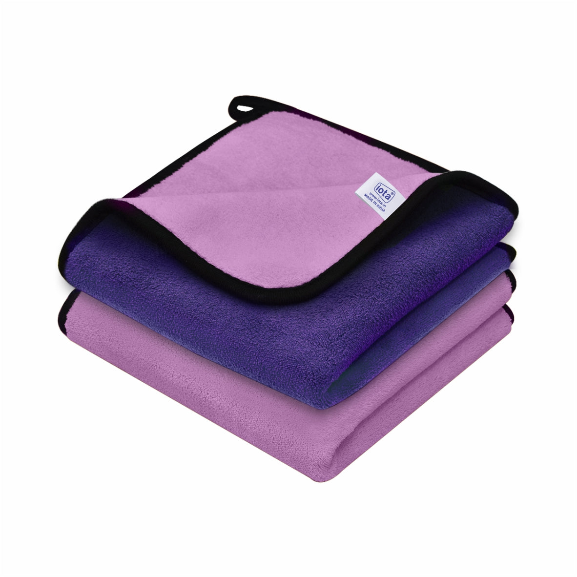 iota Premium Microfiber Cloth Double-Sided 650GSM 40x40cms for Car & Bike Cleaning Cloth IOTA