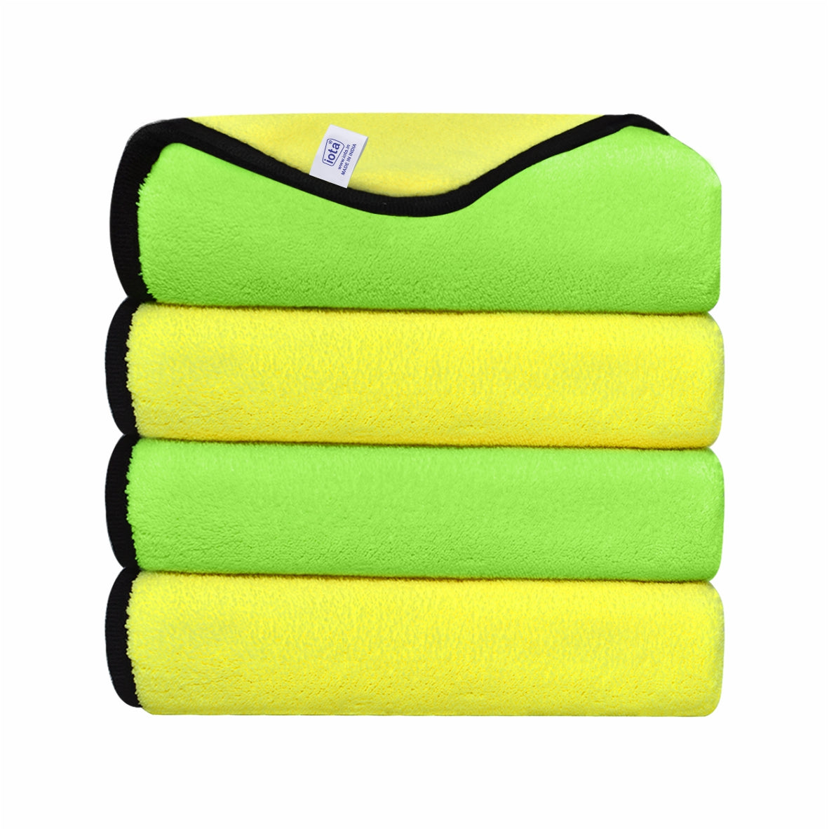 iota Premium Microfiber Cloth Double-Sided 650GSM 40x40cms for Car & Bike Cleaning Cloth IOTA