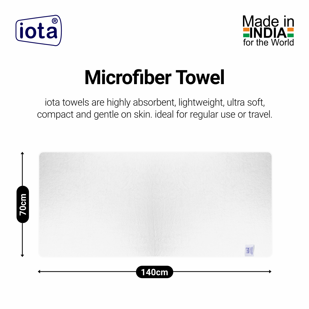 Microfiber Male Bath Towels - 70x140 cm, 500GSM, Quick Dry, Ultra Soft, Super Absorbent – Pack of-1