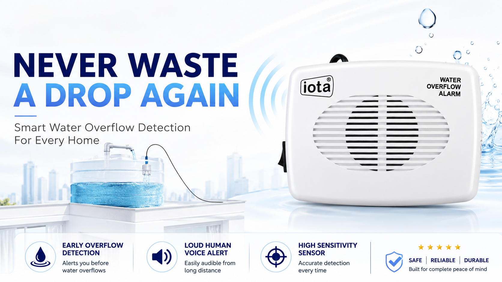 Water Overflow Alarm — banner 1