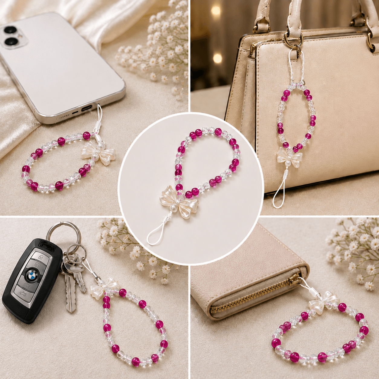 White Pearl Fortune Charm