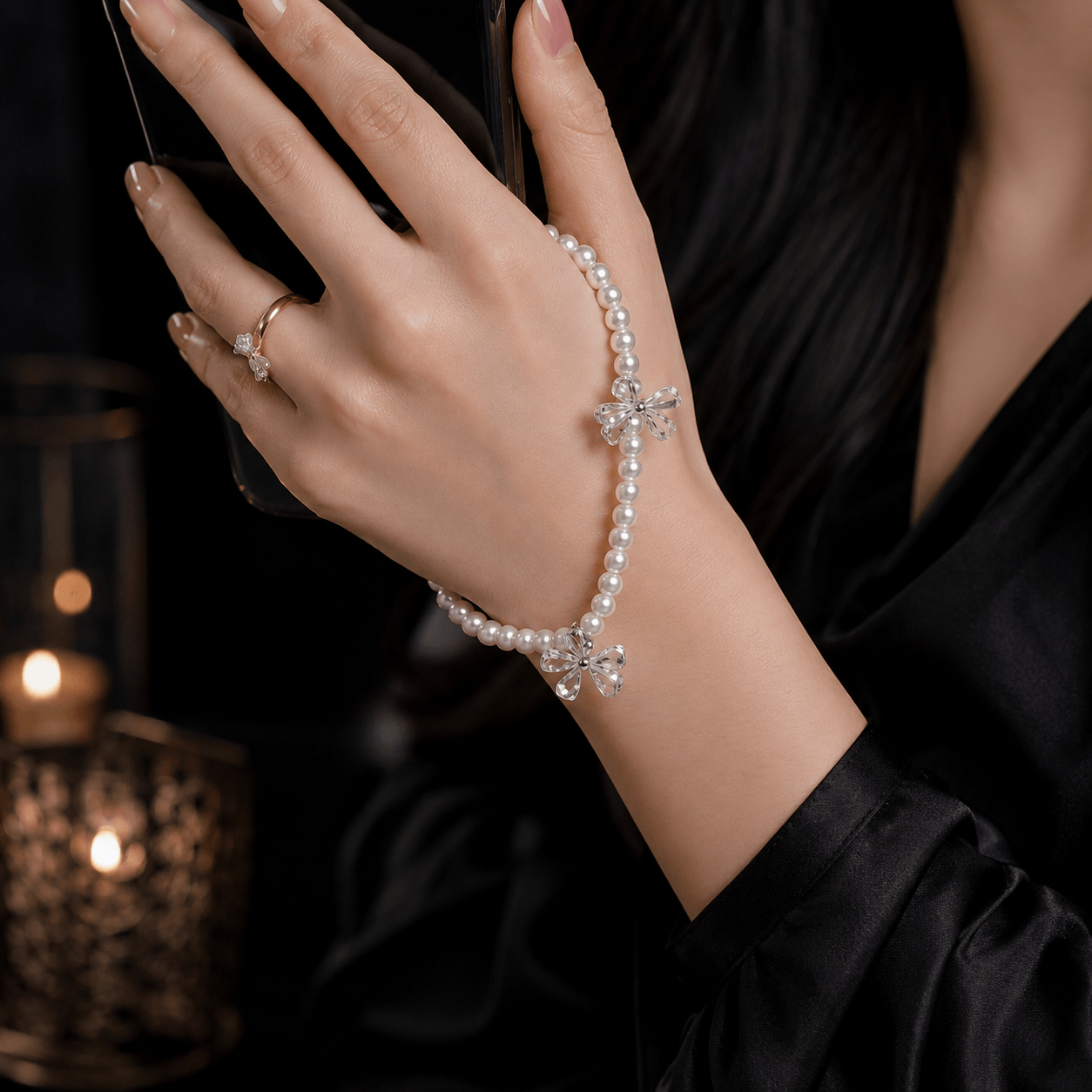 White Pearl Fortune Charm