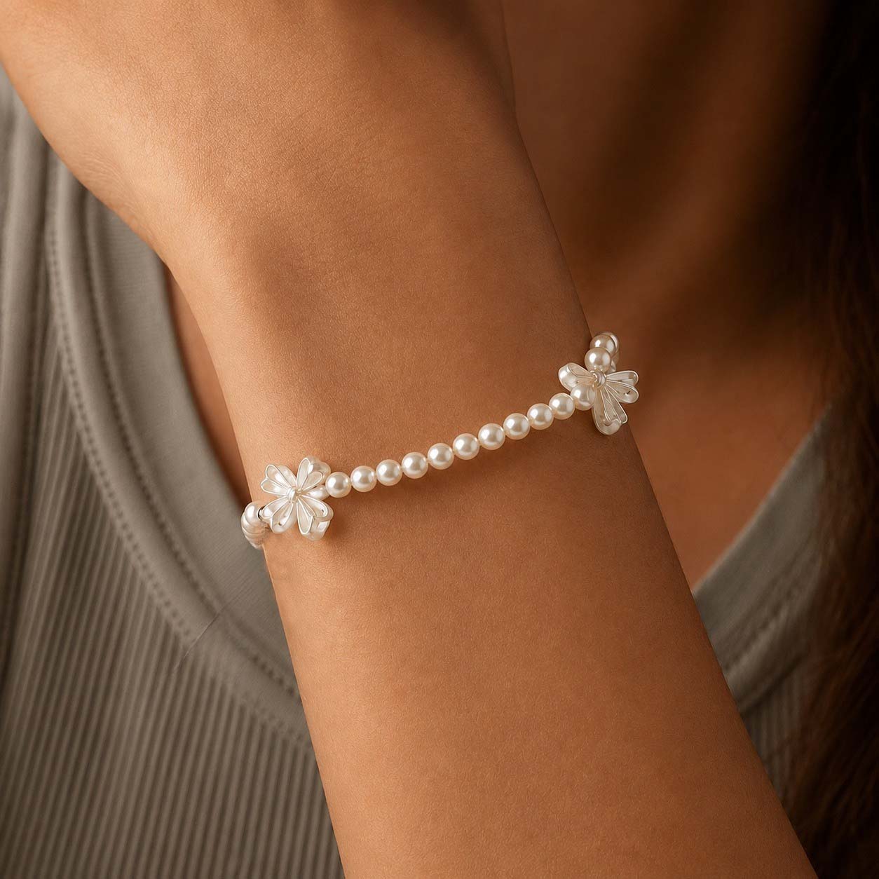 White Pearl Fortune Charm
