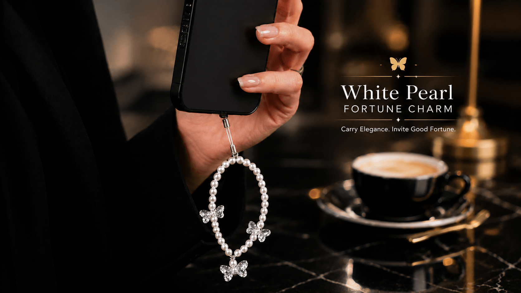 Fortune Charm — White Pearl Fortune Charm — banner 2