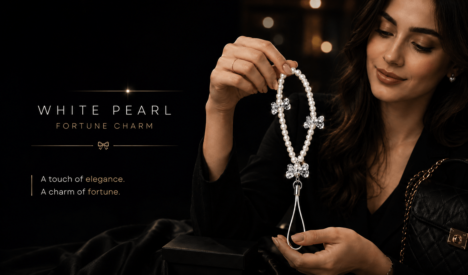 Fortune Charm — White Pearl Fortune Charm — banner 3