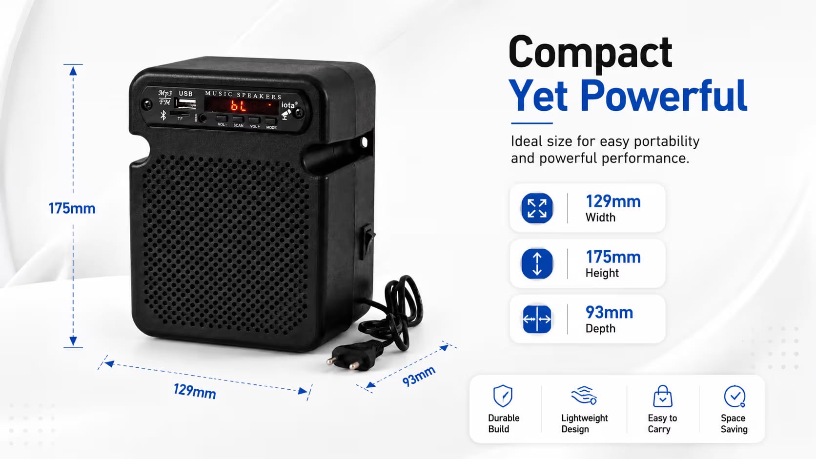 Bluetooth Speaker 20W — Black — banner 3