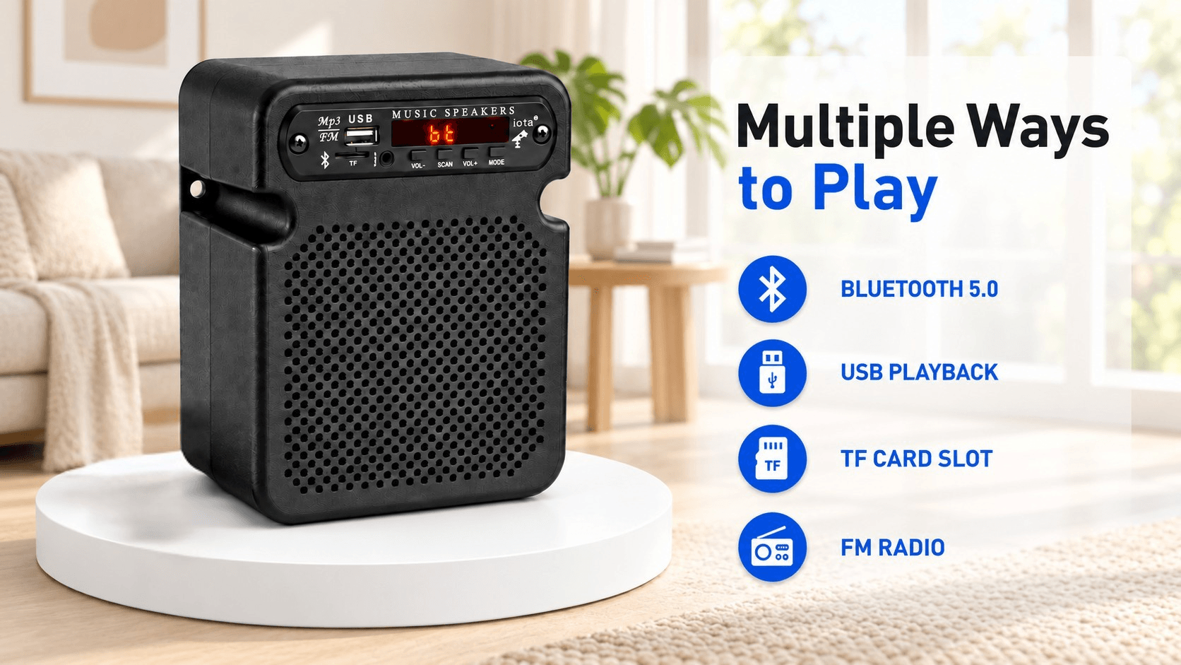 Bluetooth Speaker 20W — Black — banner 2