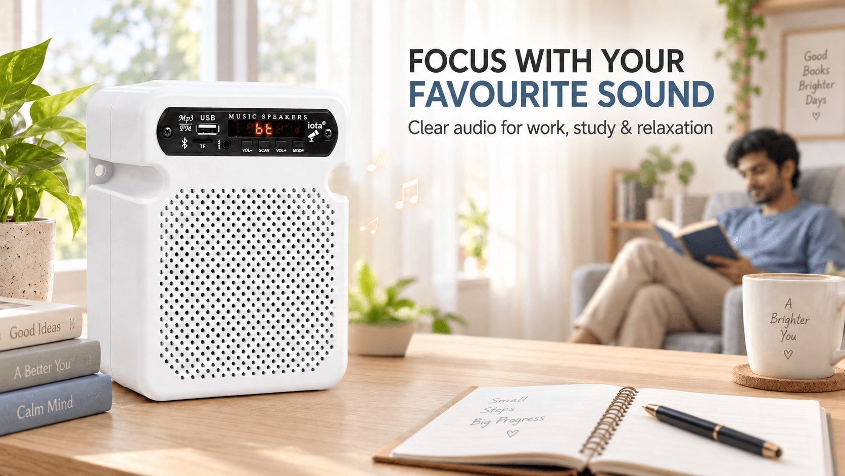 Bluetooth Speaker 20W — White — banner 4