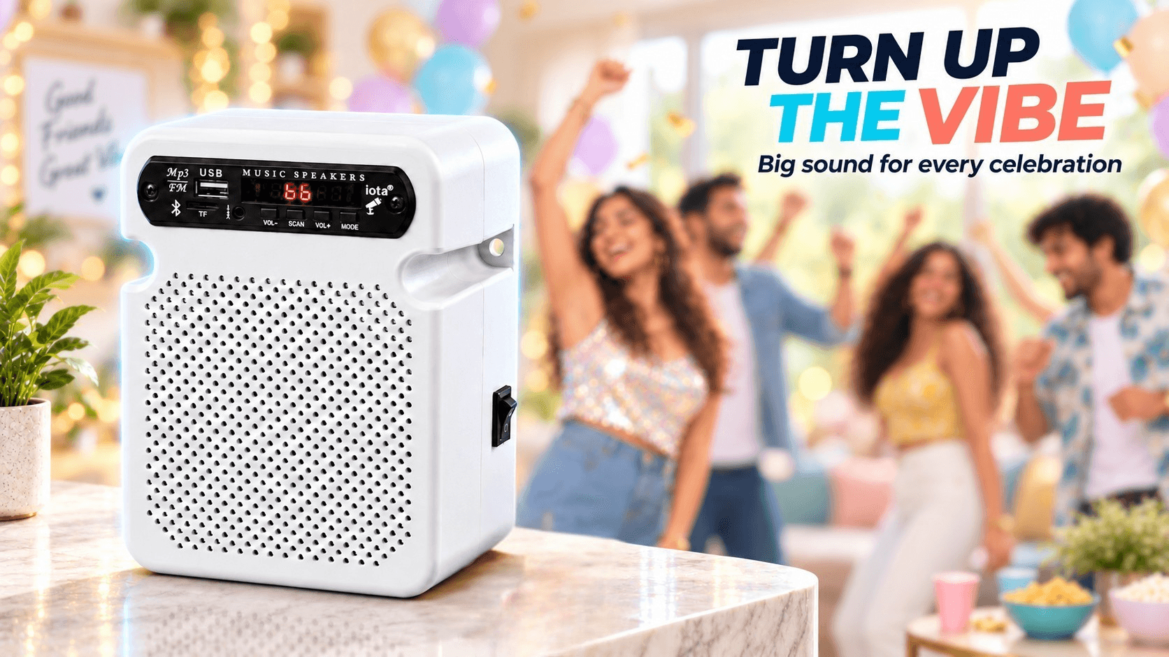 Bluetooth Speaker 20W — White — banner 5