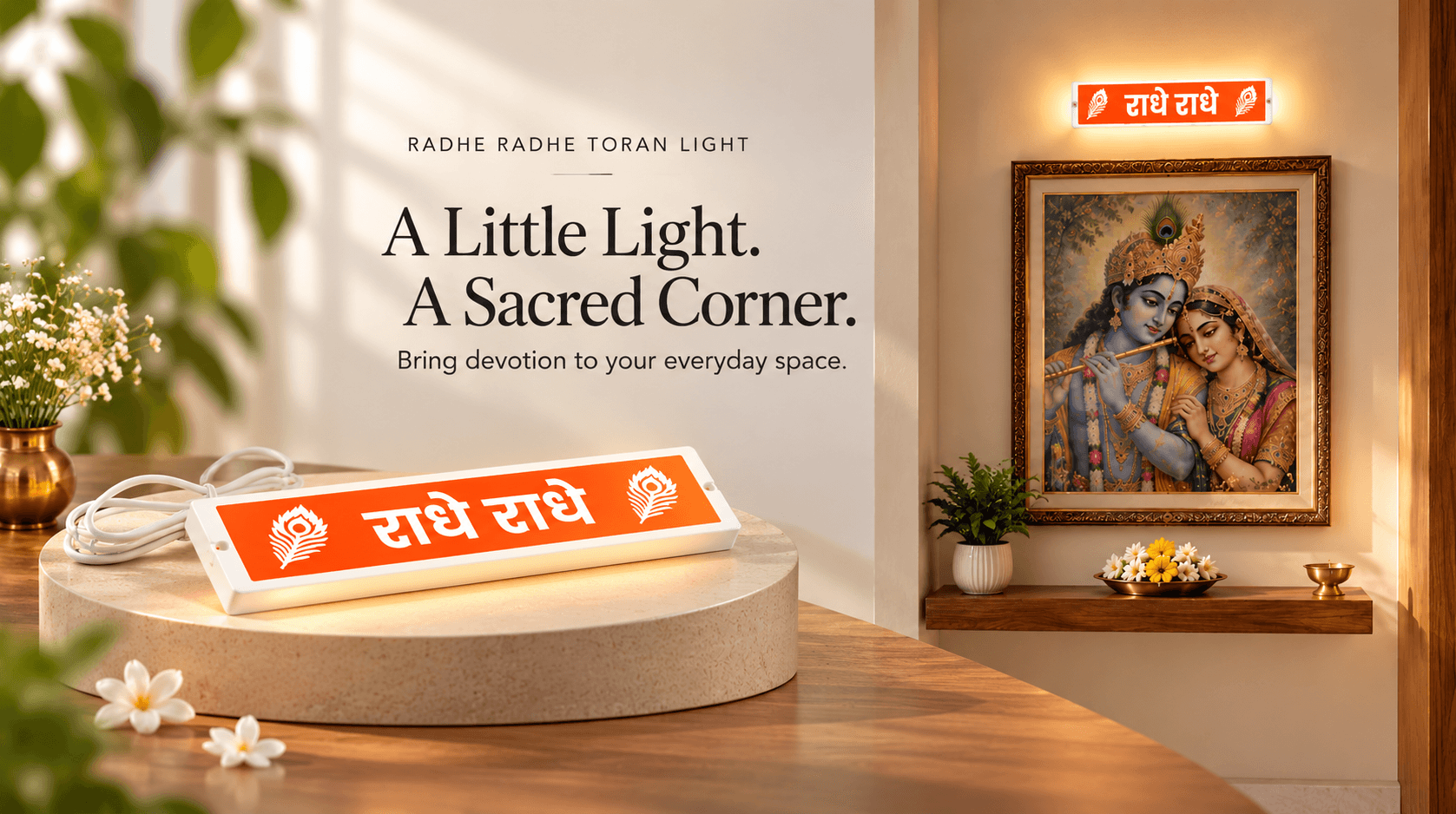 Toran Light — राधे राधे — banner 3
