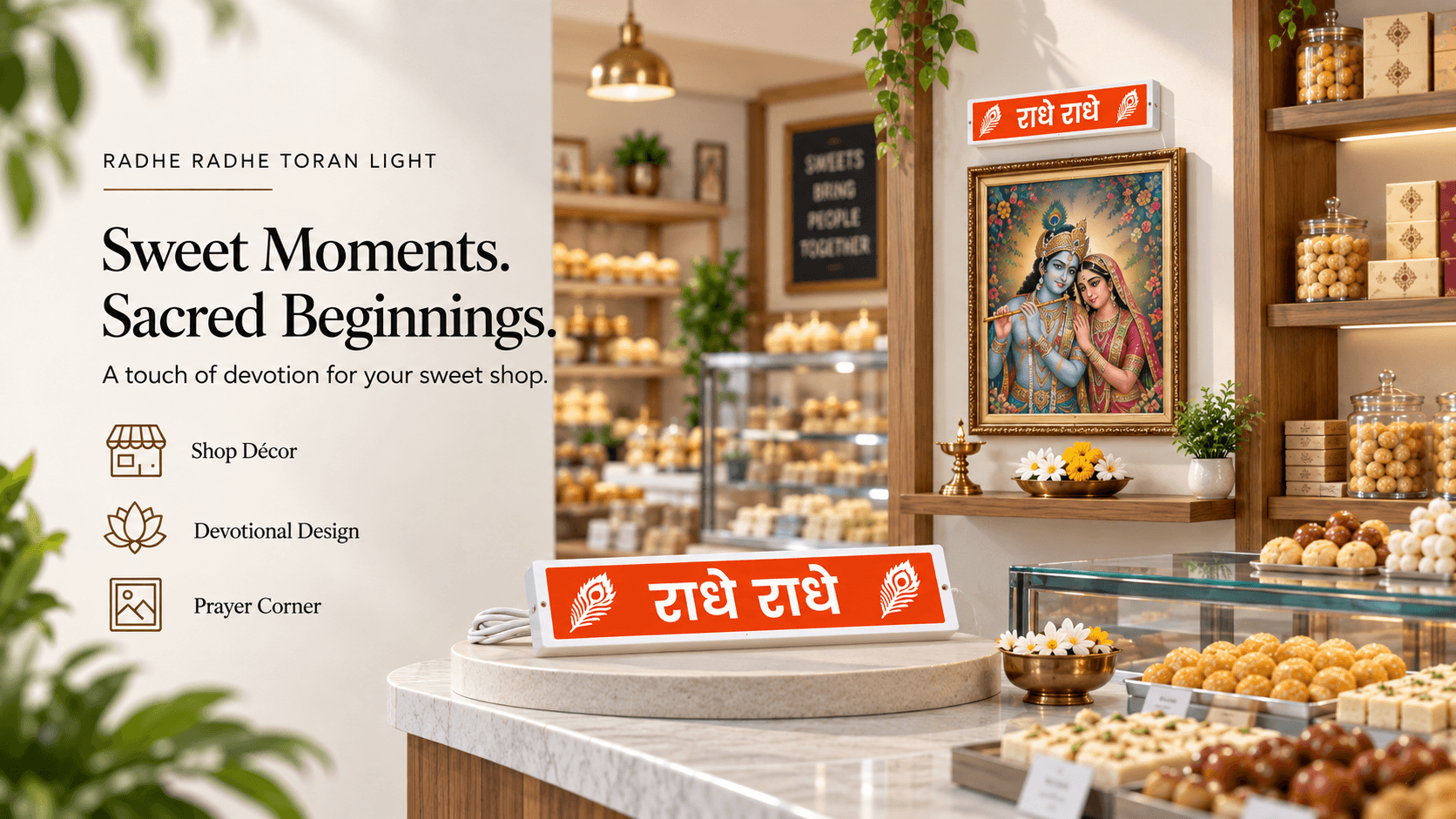 Toran Light — राधे राधे — banner 5