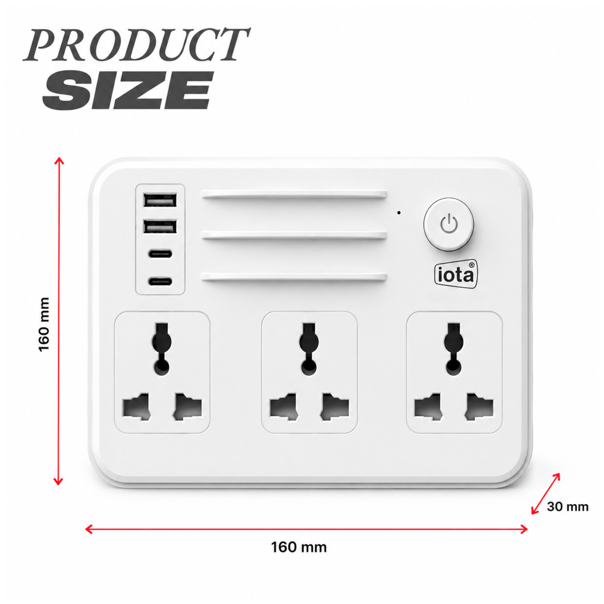 7 in 1 Extension Board with USB & Type-C Ports