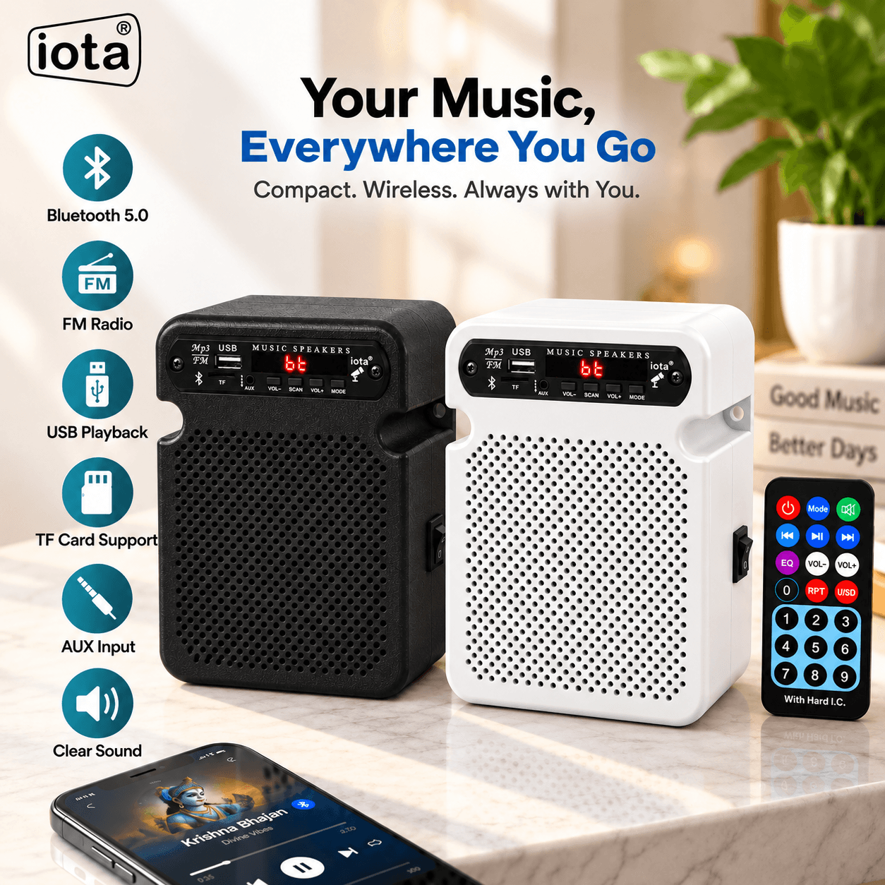 BT Speaker Combo White & Black