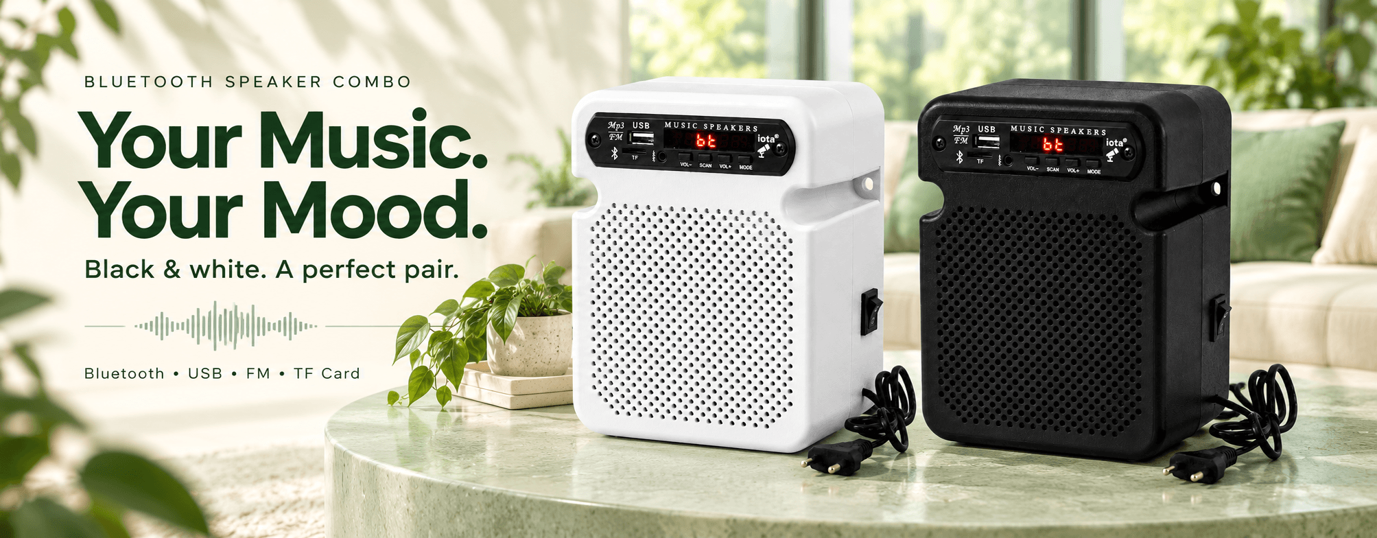 BT Speaker Combo White & Black — banner 3
